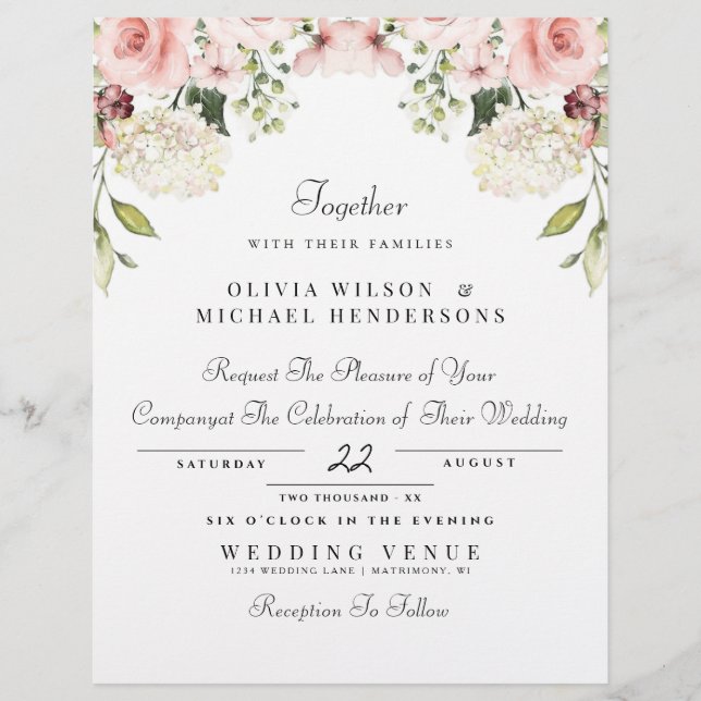 ELEGANT GARDEN DUSTY WATERCOLOR FLUSSWEITE FLYER (Vorne)