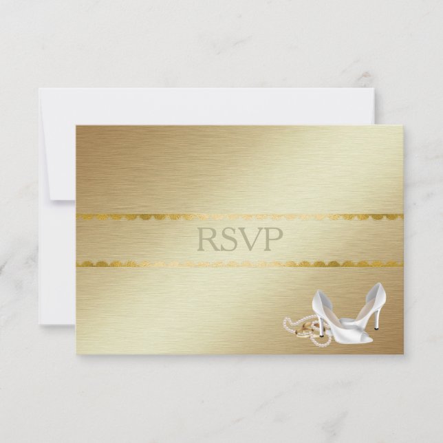 Elegant Gay Wedding RSVP (Vorderseite)