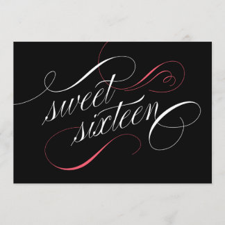 Elegant Geblüht Süße 16 Party Einladungen
