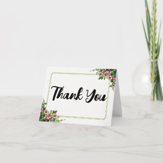 Elegant geklappt Dankekarte - vollständig anpassba Dankeskarte