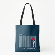 Elegant Gentleman Man Holding a Umbrella Barcode