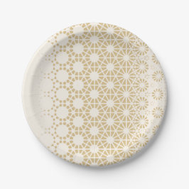 Elegant Geometric Gold Baby Shower Napkins Pappteller