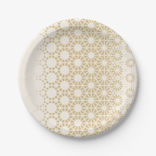 Elegant Geometric Gold Baby Shower Napkins Pappteller