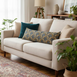 Elegant Geometric Seitenschläferkissen