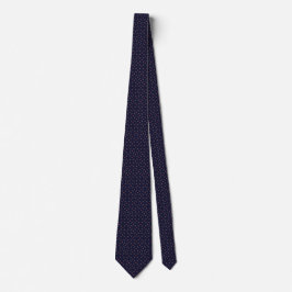 elegant geometrisch dunkelblau krawatte