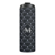 Elegant gequilted Black & Bling Personalisiert