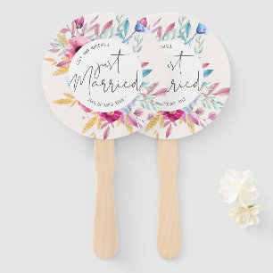 Elegant Gerade Verheiratet Hochzeit   Handfächer