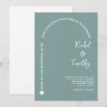 Elegant Gerahmt in Faith Dark Slate Gray Wedding