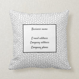 Elegant gestanztes Glass Leather Kissen