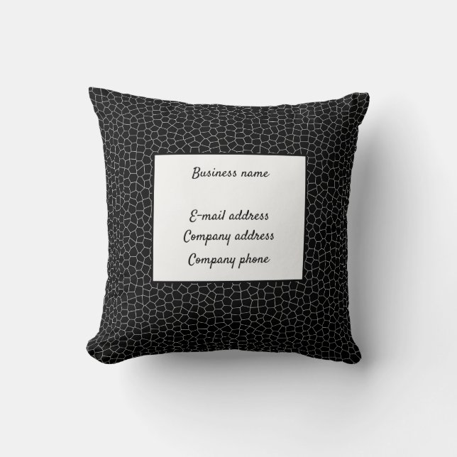 Elegant gestanztes Glass Leather Kissen (Vorderseite)