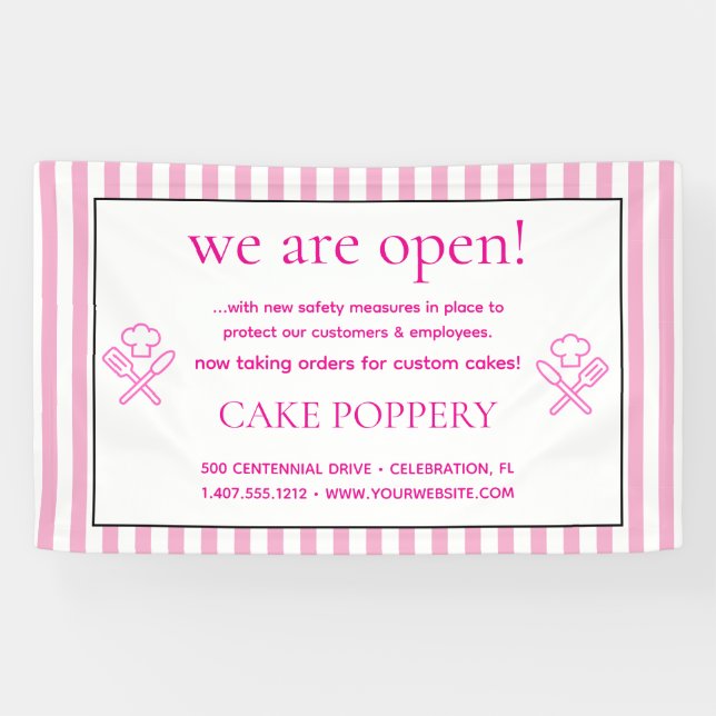 Elegant gestreift banner (Horizontal)