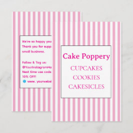 Elegant gestreift begleitkarte