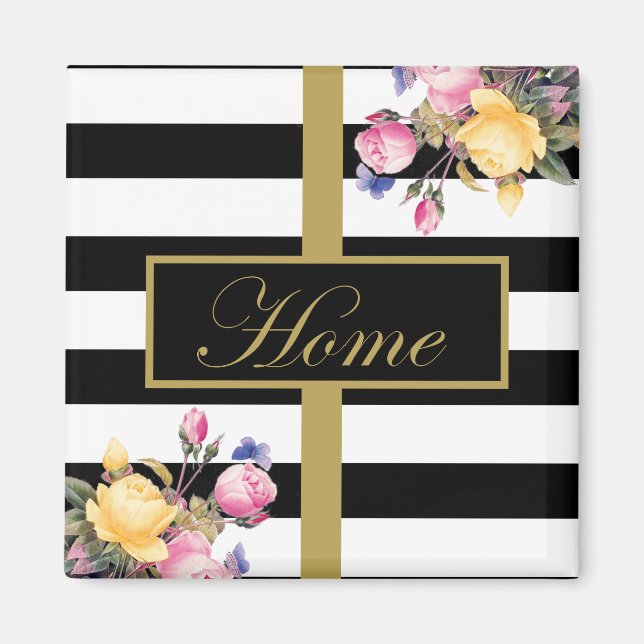 Elegant gestreift magnet (Vorne)