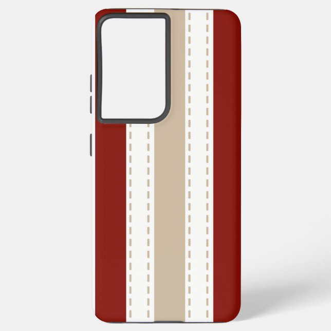 Elegant gestreift samsung galaxy hülle (Rückseite)
