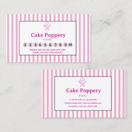 Elegant gestreift treuekarte