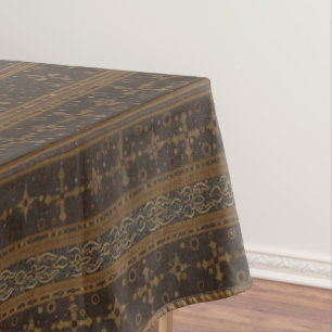 Elegant gestreiftes Batik Tablecloth Tischdecke