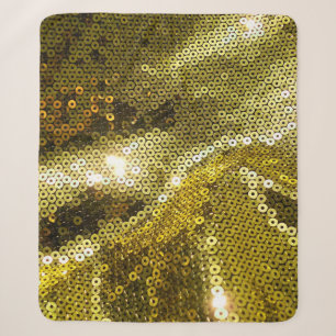 Elegant gezapftes funkelndes Textil nah. Mehr  Sherpadecke