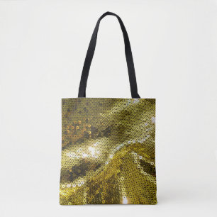 Elegant gezapftes funkelndes Textil nah. Mehr Tasche