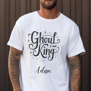 Elegant "Ghoul King" Name Halloween Kalligraphie Sweatshirt