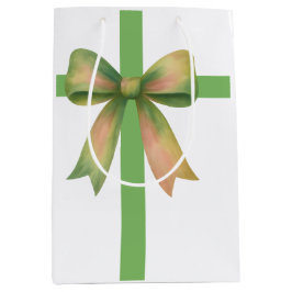 Elegant Gift Bow – Modern Christmas Design Mittlere Geschenktüte