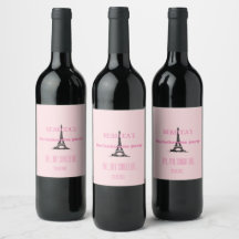 Elegant Girly Pink Paris Theme Junggeselinnen-Absc