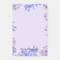 Elegant Girly Watercolor Lila Lilac Blume Name
