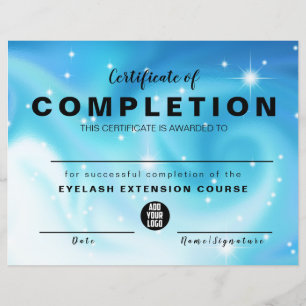 Elegant Glam Iradisent Certificate of Completion