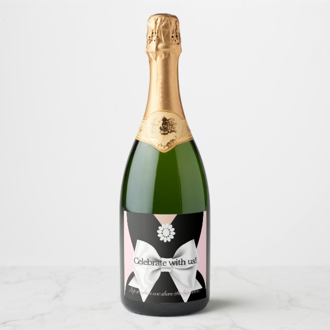 Elegant Glam Pink Baby & Co Tiffany Baby Shower (Vorderseite)