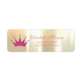 Elegant Glamour , Glittery Tiara, Adressetikett