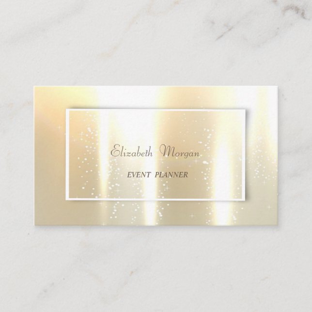Elegant glamour Shinny, Imitate Gold Visitenkarte (Vorderseite)
