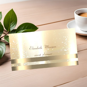 Elegant, glamourös, schick, Streifen, leuchtend Visitenkarte