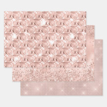 Elegant Glitzy Girly Blush Pink und Silver