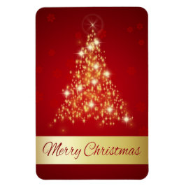Elegant glühend fröhlicher Weihnachtsbaum Magnet