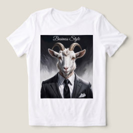 Elegant goat gentleman in formal portrait scene Tri-Blend shirt