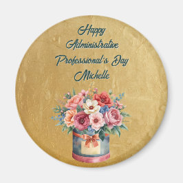 Elegant Gold Administrative Professionals Day Magnet