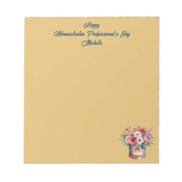 Elegant Gold Administrative Professionals Day Notizblock