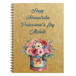 Elegant Gold Administrative Professionals Day Notizblock