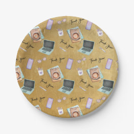 Elegant Gold Administrative Professionals Day Pappteller