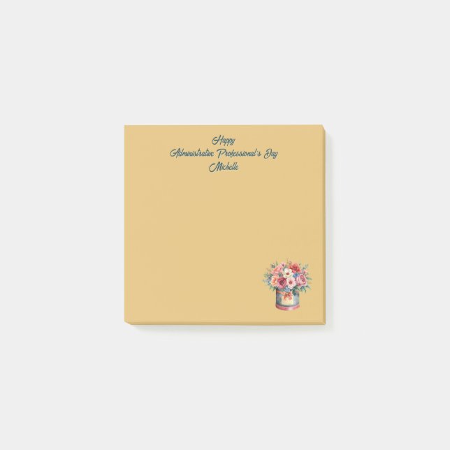 Elegant Gold Administrative Professionals Day Post-it Klebezettel (Vorderseite)