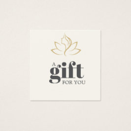 Elegant gold and black beauty salon gift card