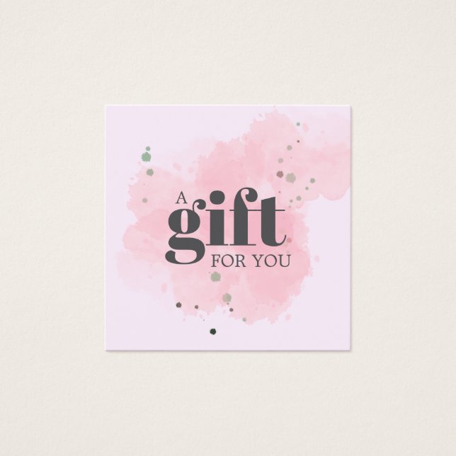 Elegant gold and black beauty salon gift card (Vorderseite)