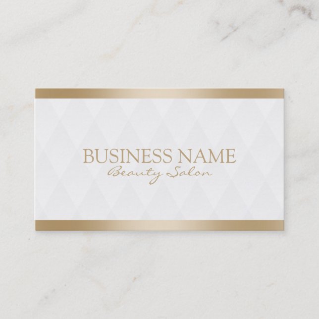 Elégant Gold Bordure maquillage Artiste Cartes de  (Devant)
