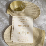 Elegant Gold Botanical Wedding Save The Date<br><div class="desc">Announce your special day with this elegant gold botanical Save the Date card. Designed with delicate floral illustrations and refined typography, this luxury wedding announcement blends timeless romance with modern minimalism. The warm gold botanical accents and clean layout create a sophisticated design perfect for garden weddings, formal celebrations, and classic...</div>