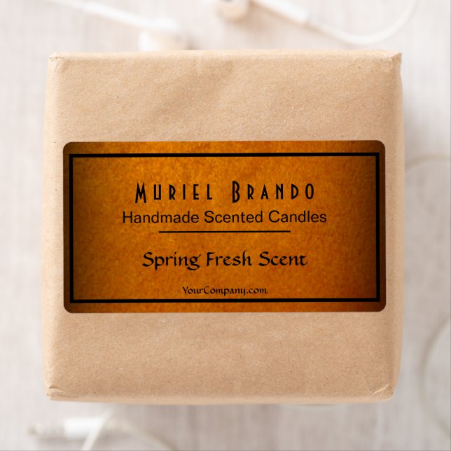 Elegant Gold Candle Company V4 Candle Étiquette (En situation)