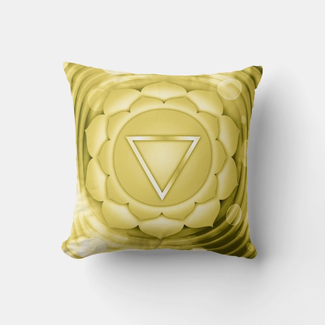 Elegant Gold Chakra Zen Yoga Geistliche Meditation Kissen (Vorderseite)