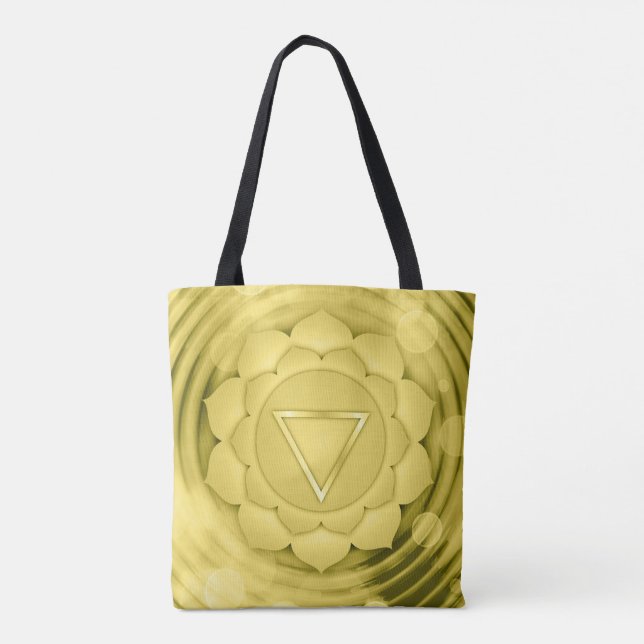 Elegant Gold Chakra Zen Yoga Geistliche Meditation Tasche (Rückseite)