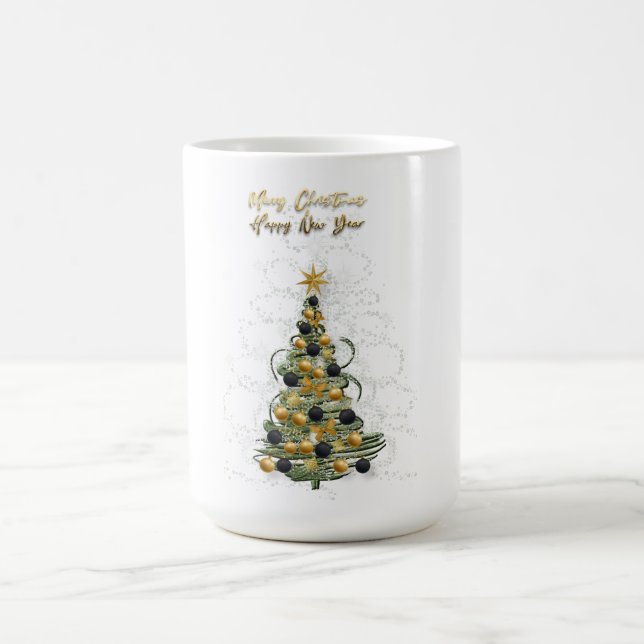 Elegant Gold Christmas tree ,coffee mug  Kaffeetasse (Mittel)