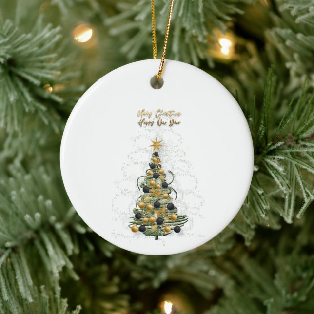 Elegant Gold Christmas tree   ornament  (Baum)