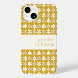 ELEGANT GOLD CREAM CHAMPAGNE FARBE TINTE BLUME ART Case-Mate iPhone 14 HÜLLE