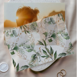 Elegant Gold Eukalyptus Greenery Sage Overlay